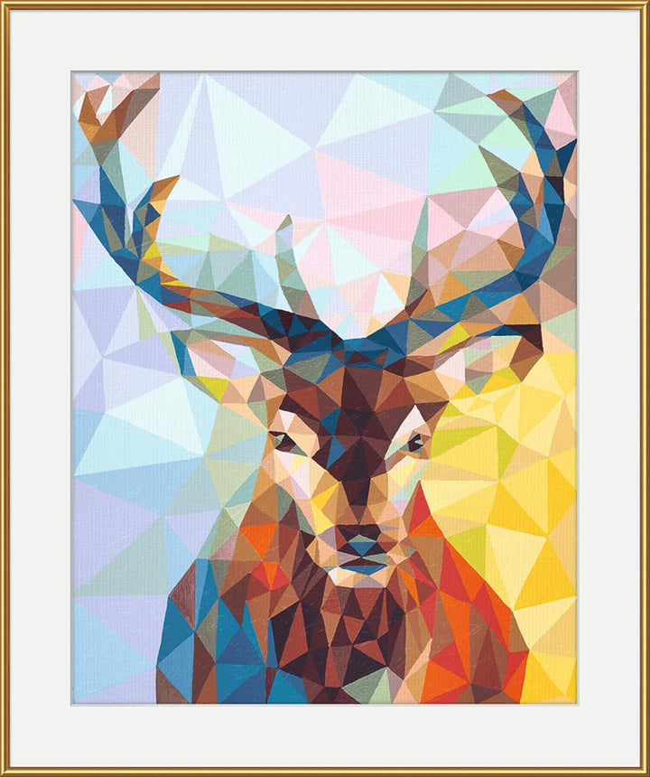 Schipper 609460737 Malen nach Zahlen - Polygon Art Hirsch - Bilder malen für Erwachsene, inklusive P