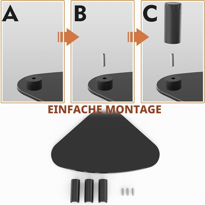 Hemudu 2 Packungen Monitor Universal Höhenverstellbar dreieckige Ständer Flachbildfernseher Ständer