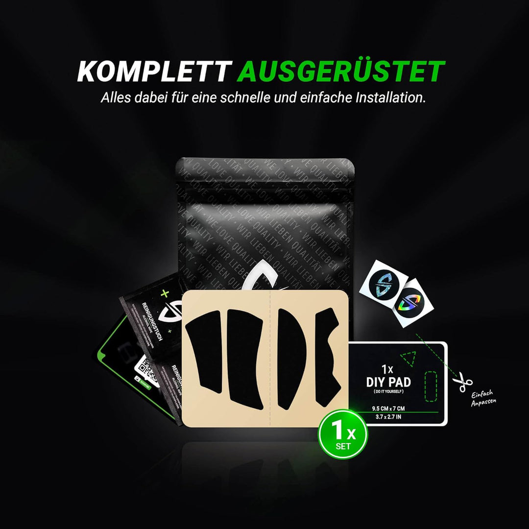 SensoryBoost Maus Grip Tape – kompatibel mit Razer Deathadder V2 Pro (inkl. Zuschnitt-Pad) Schweissa