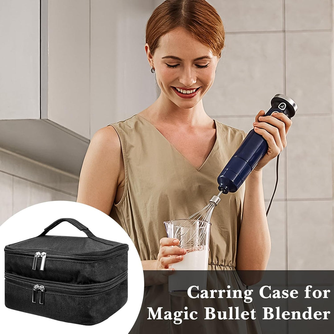 Linkidea Handmixer-Aufbewahrungstasche, 2 Schichten, Immersion Blender, Handheld Organizer, tragbare