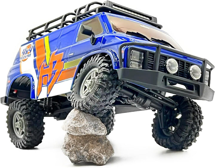 HOBBYPLUS CR18P EVO 2 RockVan RC Crawler - 1/18 Mini RC Crawler mit Zwei-Gang-Getriebe, Ganzmetallge
