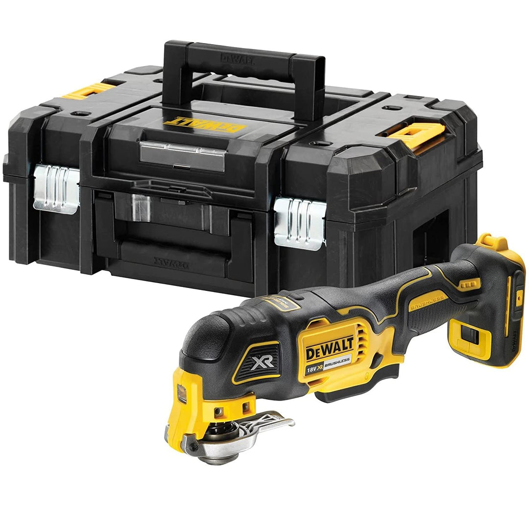 Dewalt 18V oszillierendes Akku-Multi-Tool DCS356NT (bürstenlos, 29-tlg. Zubehör für Schleif- und Säg