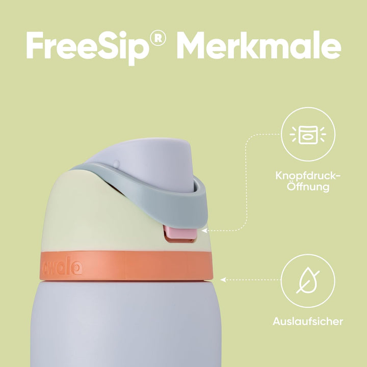 Owala FreeSip Isolierte Edelstahl Trinkflasche mit Strohhalm, 945 ml – BPA-frei, optimal für Sport,