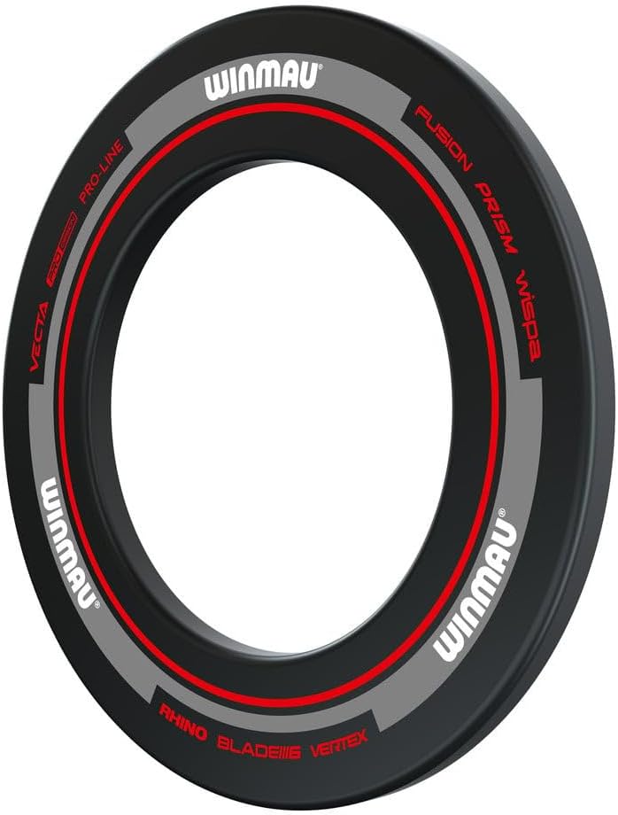 WINMAU Dartscheibe Schutzring – Advance Schwarz, Rot, Weiss & Grün Dart Surround Schwarz & Rot, Schw