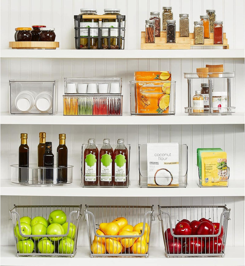 mDesign Küchen Organizer – Aufbewahrungsbox für Tütensuppen, Gewürzmischungen etc. – Gewürzregal aus