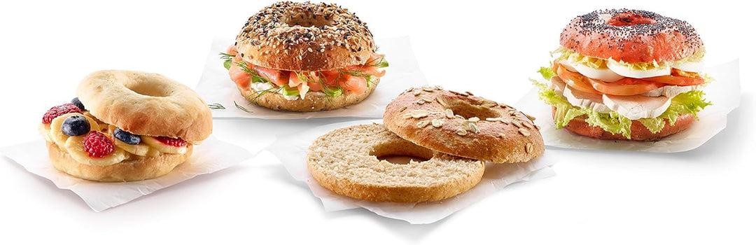 Lékué Bagels, Silikon, braun; 10,3 cm; 6 Stück, Braun