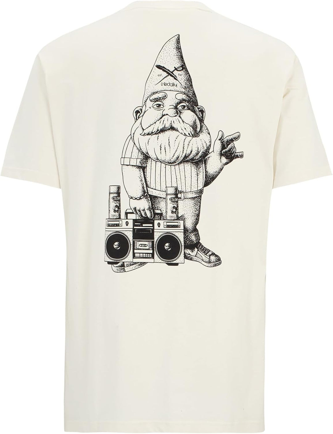 IRIEDAILY T-Shirt Garden GNOME, Bio-Baumwolle S Offwhite, S Offwhite