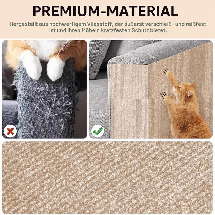 Kratzmatte für Katzen, 2 Stück DIY Kratzbrett Katze, Kratzteppich, Kratzschutz, Kratzwand, Möbelschu