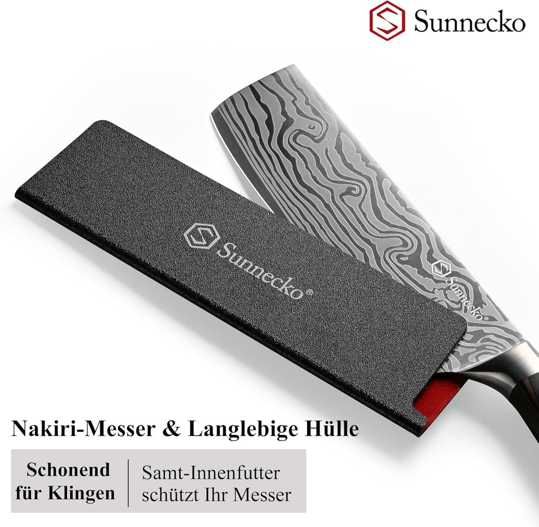 Sunnecko 18cm Küchenbeil Messer Küchenmesser - Klein Hackmesser Hackbeil Küchenmesser Kochmesser Pro