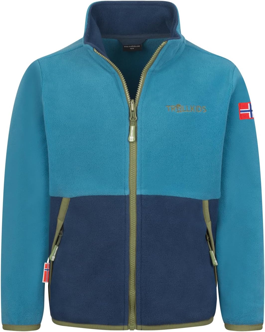 Trollkids wasserdichte atmungsaktive Kinder 3in1 Jacke mit verstellbarer Kapuze und Strickfleece-Inn