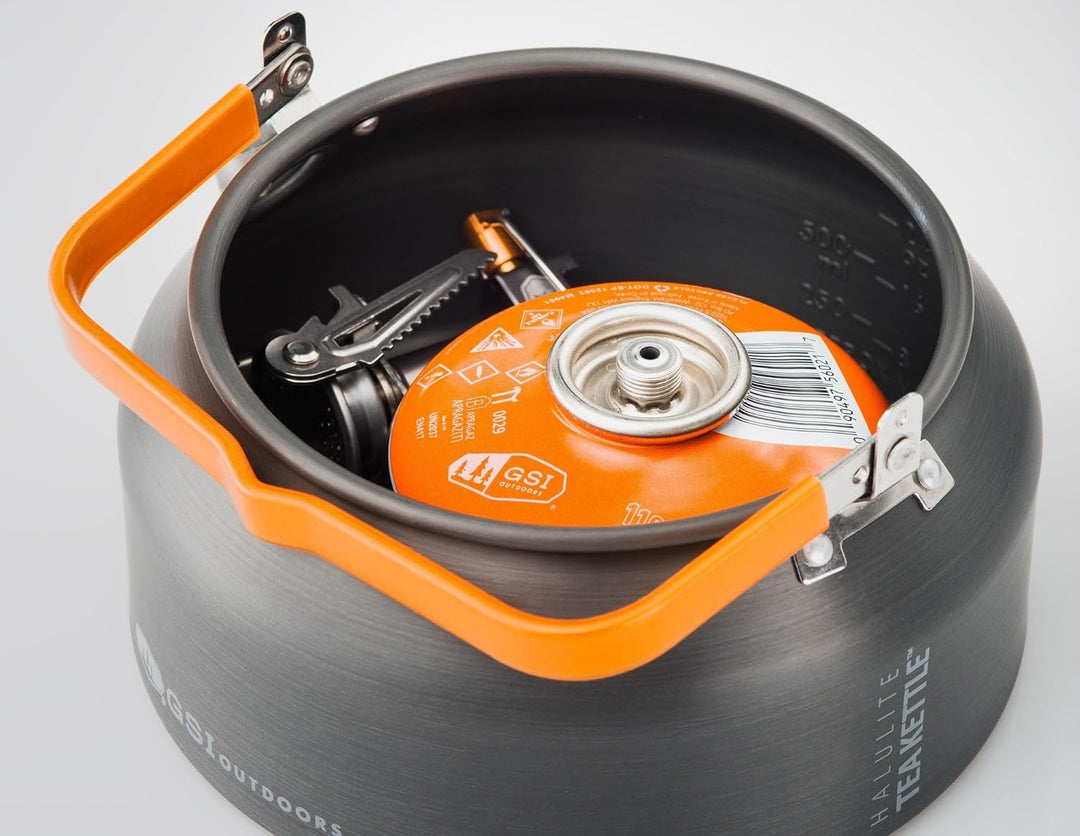 GSI Outdoors Halulite Teekessel, ultraleichtes Aluminium mit hervorragender Heizung, Metall, 1,8 Lit
