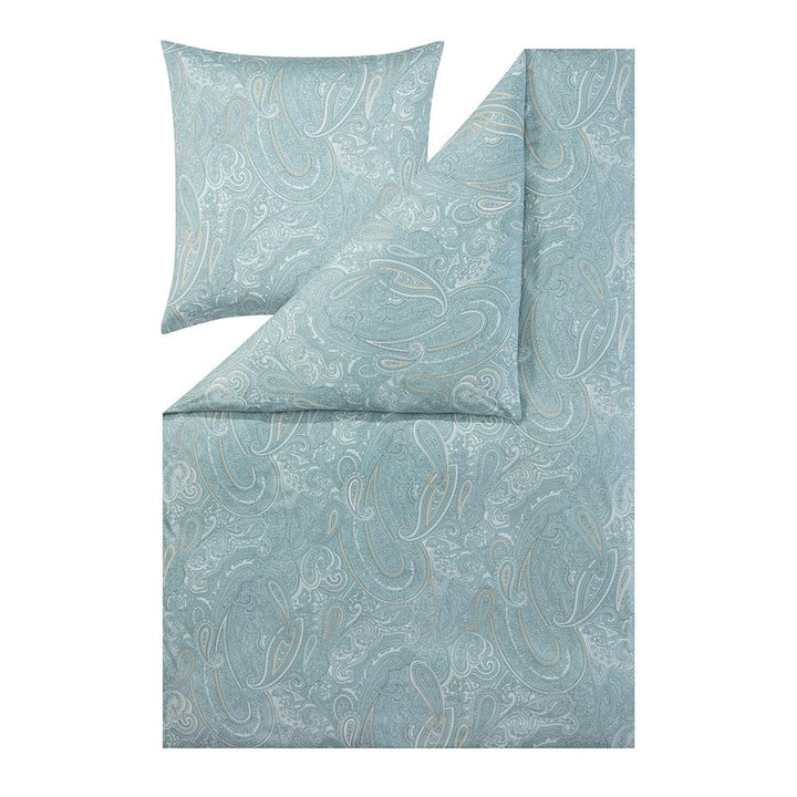 Bettwäsche Nathan | beige Mako-Interlock-Jersey (Salbei 532, 1 x 80x80 + 1 x 155x220 cm)