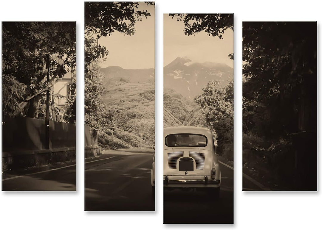 islandburner Bild auf Leinwand Old Fashioned Auto Retro Vintage Bilder Wandbilder Poster Leinwand 13