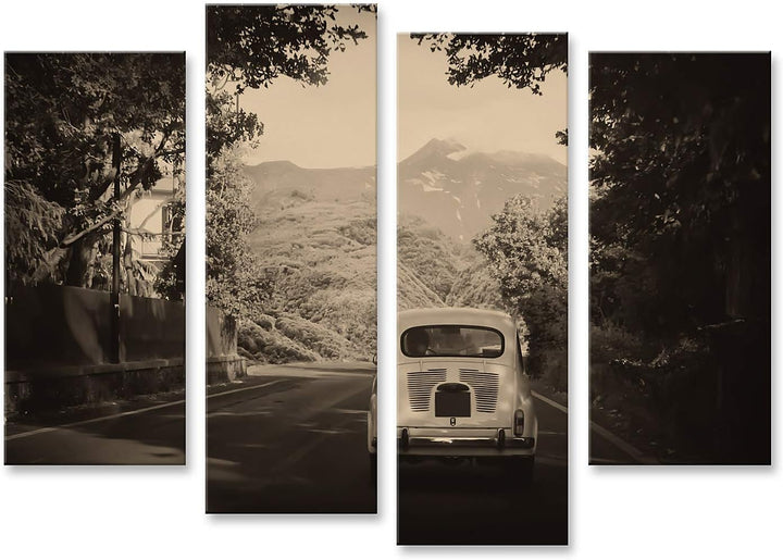 islandburner Bild auf Leinwand Old Fashioned Auto Retro Vintage Bilder Wandbilder Poster Leinwand 13
