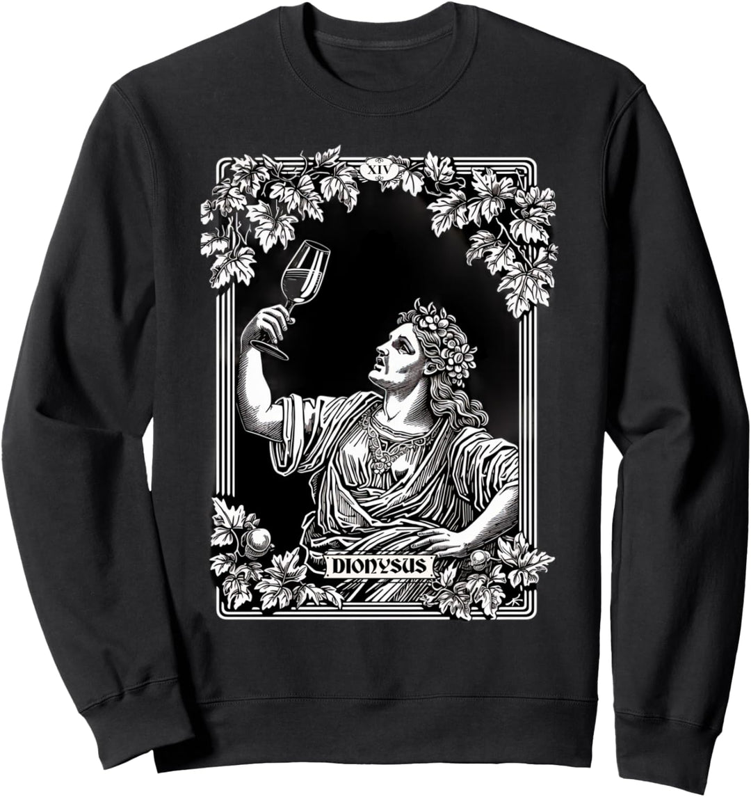 Dionysos Dionysische Tarotkarte Anbetung griechischer Gott Mythologie Sweatshirt