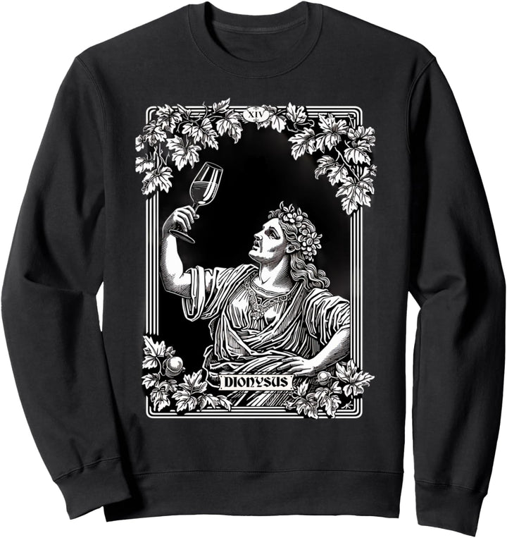 Dionysos Dionysische Tarotkarte Anbetung griechischer Gott Mythologie Sweatshirt