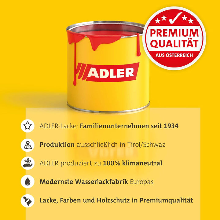 ADLER Lasurpinsel Solvamaxx Plus - 100x30 mm - Flächenpinsel in Profi-Qualität für lösemittelhaltige