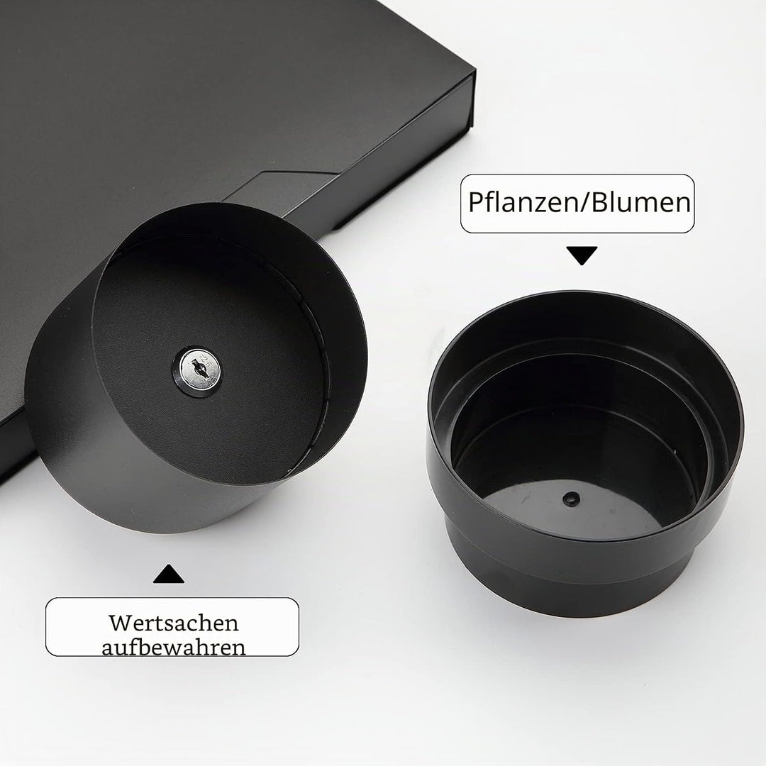 Younion Blumentopf-Umleitungssafe mit Schlüsselschloss, versteckter Sicherheitsschlosskasten, perfek