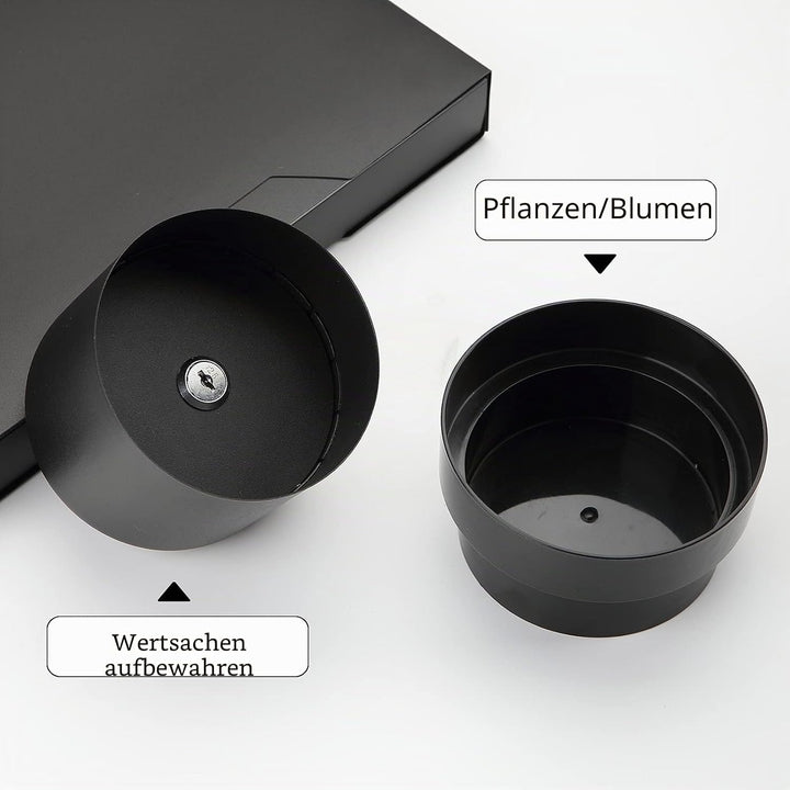 Younion Blumentopf-Umleitungssafe mit Schlüsselschloss, versteckter Sicherheitsschlosskasten, perfek