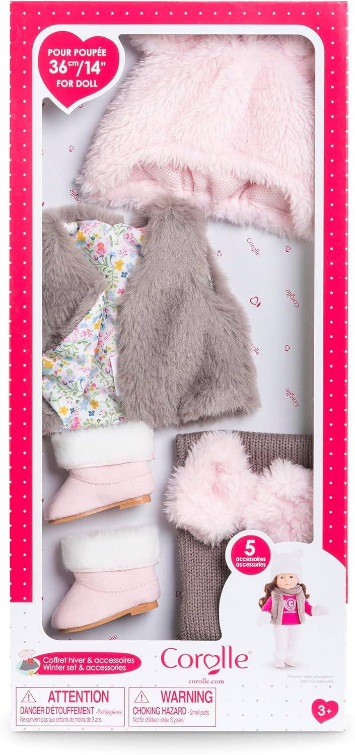 Winteroutfit Set, 7 Teile, Outfitset für alle 36cm MaCorolle Ankleidepuppen, ab 3 Jahre
