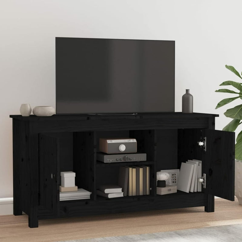 Tidyard TV-Schrank Lowboard TV Möbel Sideboard Fernsehtisch Fernsehschrank mit seinen 4 Fächern und