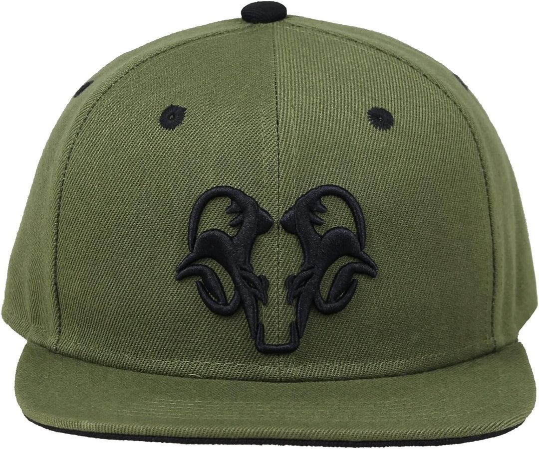 Bexxwell Snapback Cap Grün mit 3D-Stickerei in Schwarz (optimale Passform, Kappe, Green, Black, 3D-E