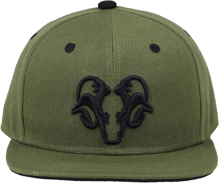 Bexxwell Snapback Cap Grün mit 3D-Stickerei in Schwarz (optimale Passform, Kappe, Green, Black, 3D-E