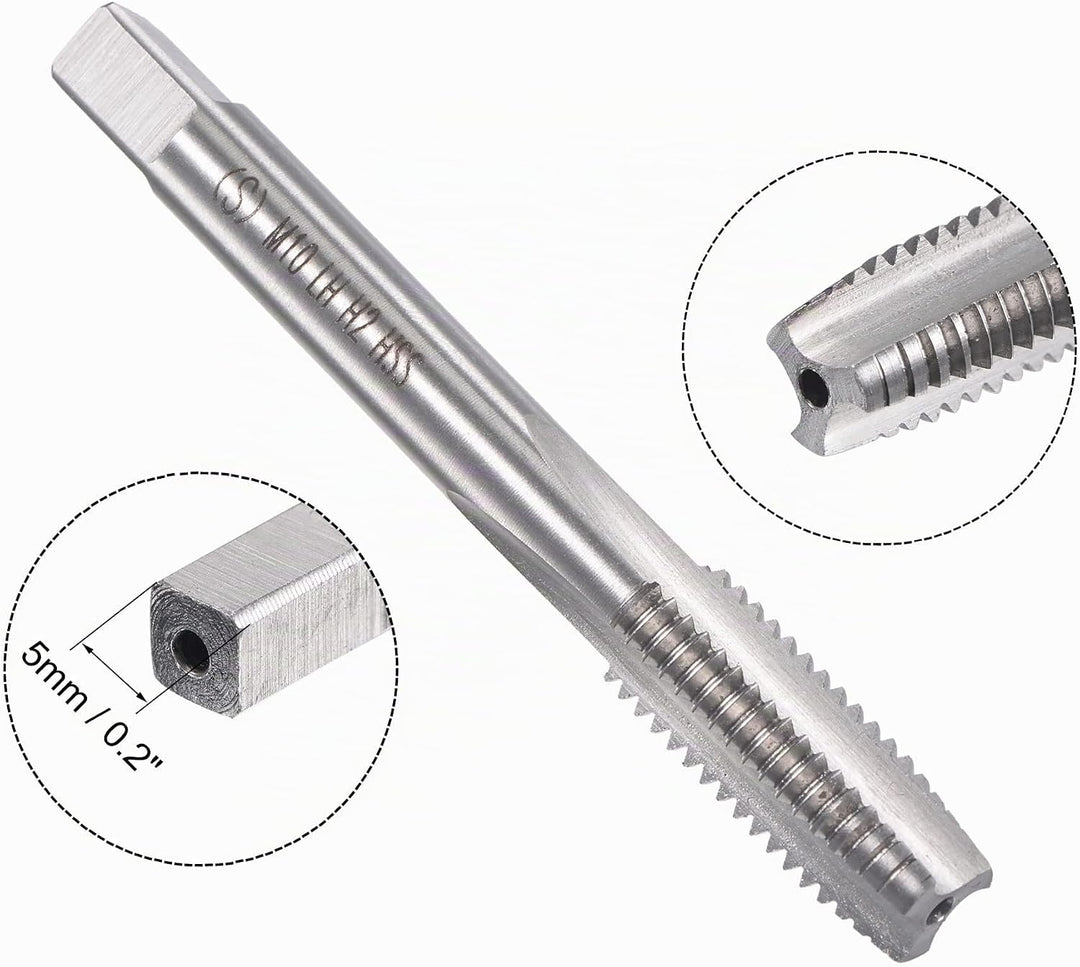 sourcing map M10 x 1,5mm Linksgewindebohrer Matrizengewindebohrer Legierungswerkzeug