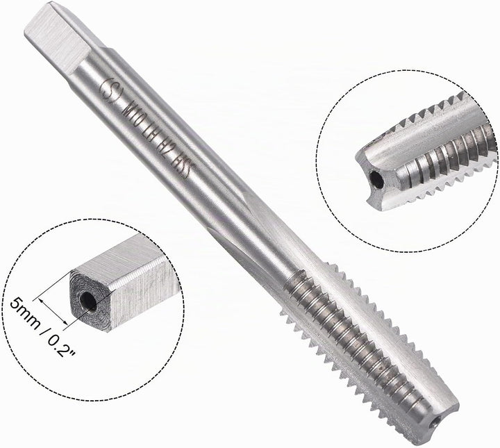 sourcing map M10 x 1,5mm Linksgewindebohrer Matrizengewindebohrer Legierungswerkzeug