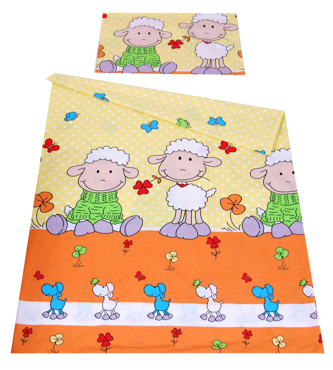 Babylux Bettwäsche Bezug 2 TLG. 100 x 135 cm / 90 x 120 cm Kinderbettwäsche Kind Bettset Baby Babybe