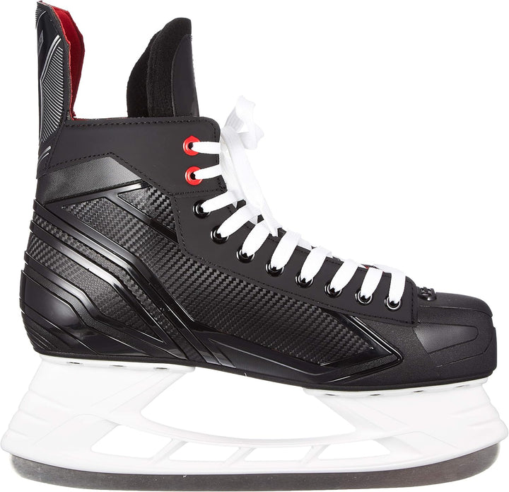 Bauer Unisex-Kinder Pro Skate Feldhockeyschuhe 38.5 EU Schwarz Schwarz Weiss Rot Si 900, 38.5 EU Sch