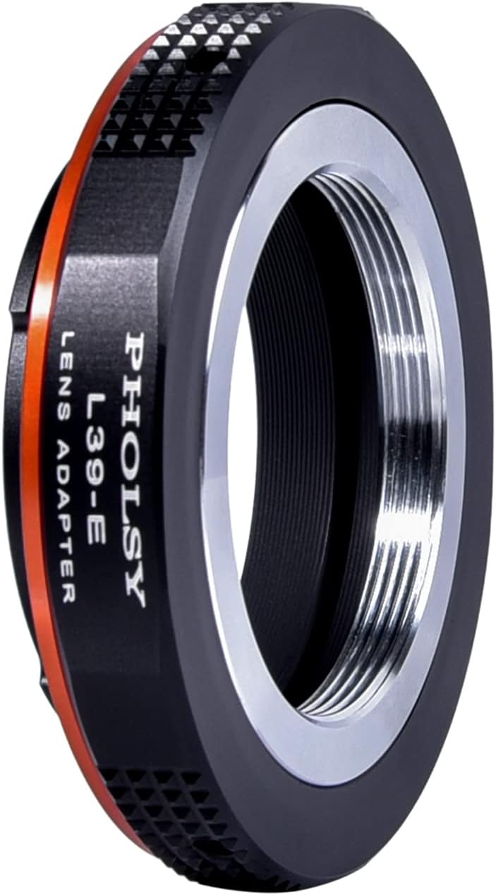 PHOLSY Objektivadapter Leica M39 auf Sony E Kompatibel für Leica L39 M39 LTM 39mm Objektiv auf Sony