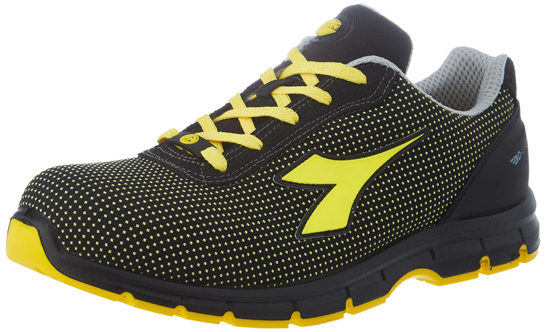 Diadora Herren Run Atom Low S3 SRC ESD, C0401 Schwarz Gelb Utility, 41 EU