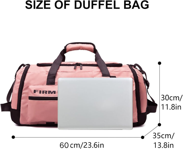 Reisetasche Gross Damen Herren 65L Sporttasche mit Schuhfach und Nass-Trockenfach Large Capacity Tra