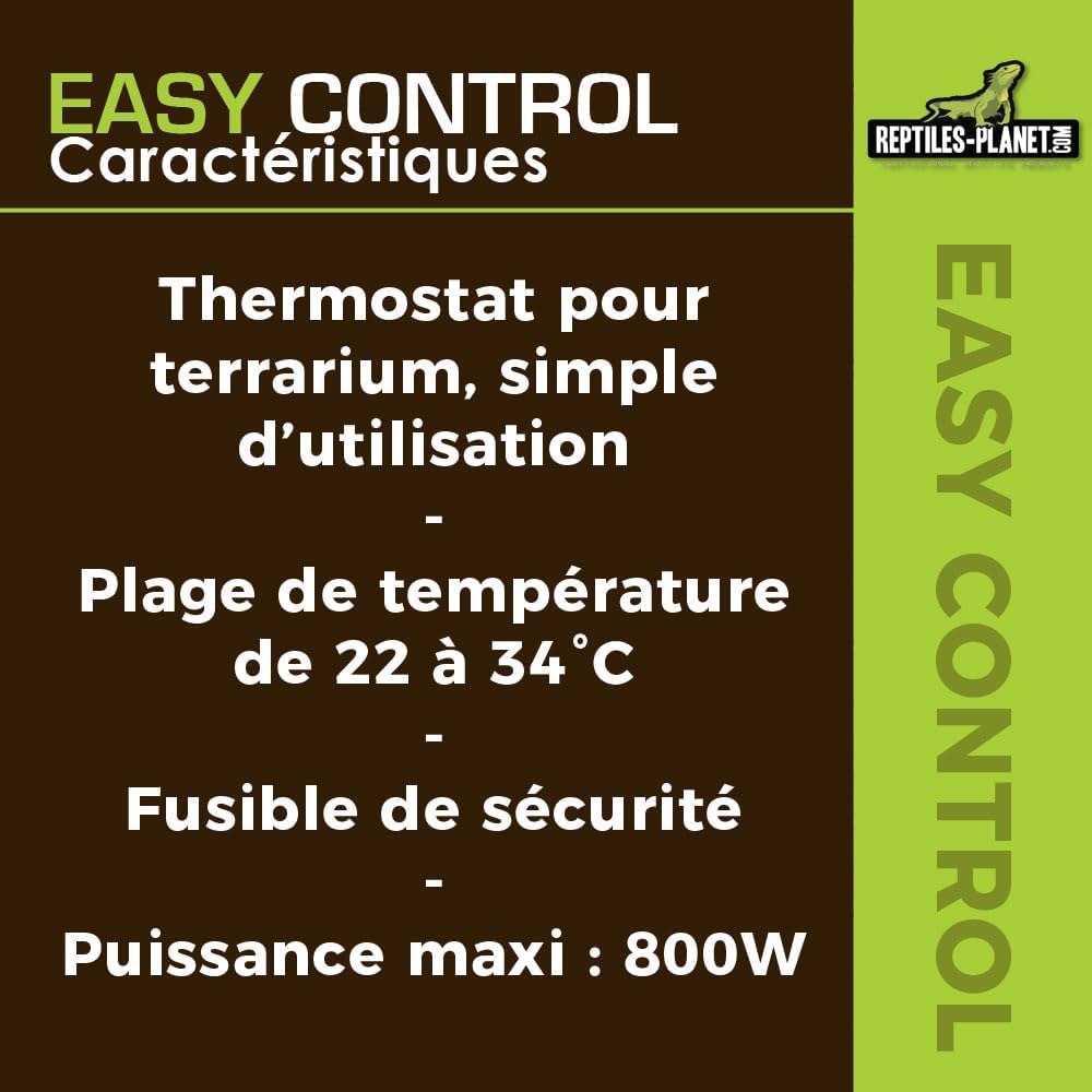 Reptiles Planet Thermostat für Terrarium Reptilien Easy Control