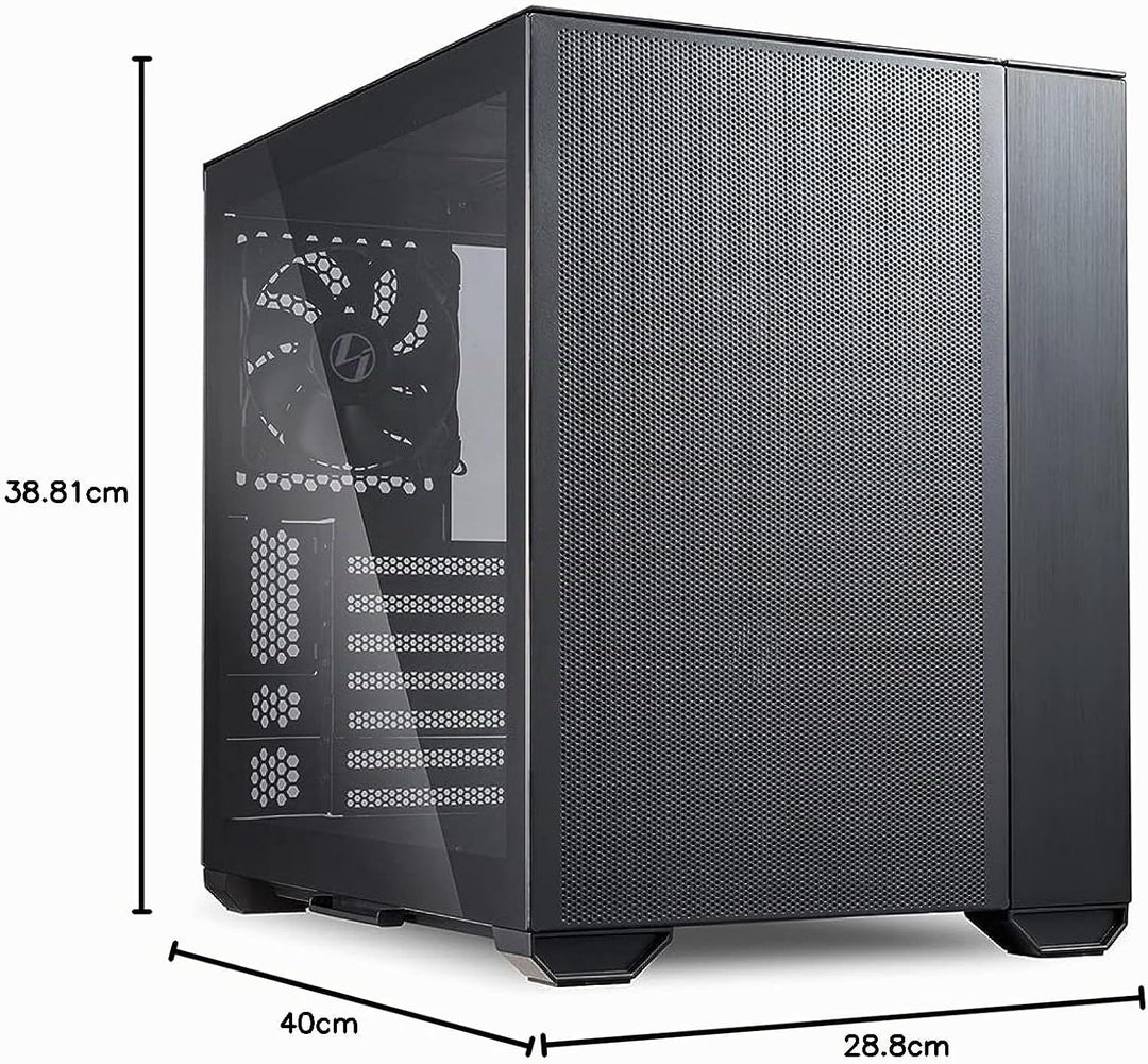 Lian Li O11 Air Mini PC-Gehäuse (SPCC/Aluminium/gehärtetes Glas, ATX, Mini-Tower) Schwarz, O11 AIR M