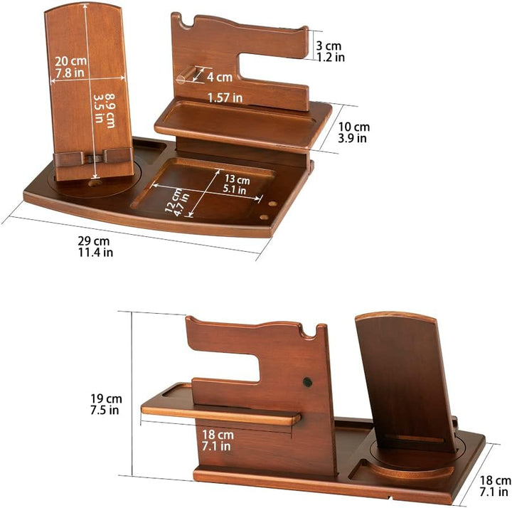 1STKER Weihnachten Geschenke für Männer Geburtstag Holz Telefon Dockingstation Geschenke für Papa Na