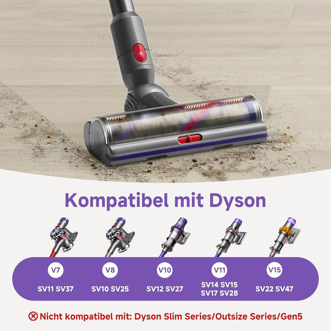V11 Bodendüse-Torque Drive für Dyson V15/V11/V10/V8/V7 Bürste,Elektrische Ersatzbürste, Einstellbare