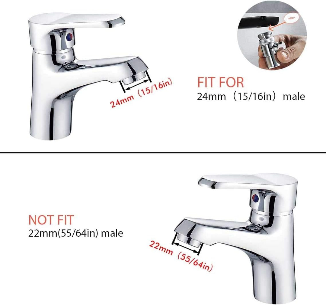 Handbrause, handgehaltenes Bidet-Toilettensprühgerät mit Dual-Modus (Jet/Stream) - mit Wasserhahnspe