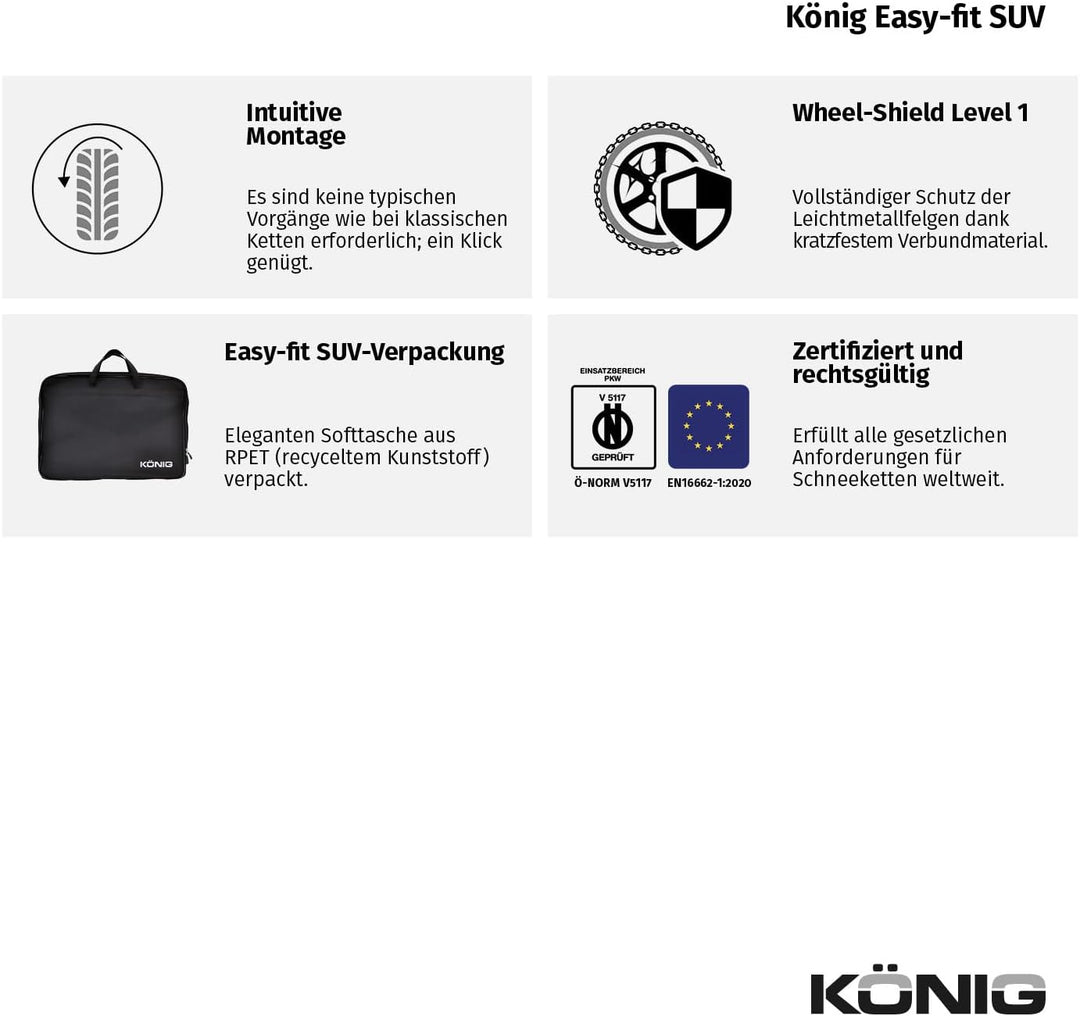 KÖNIG Easy-FIT SUV 247 - Schneeketten, SUV 247