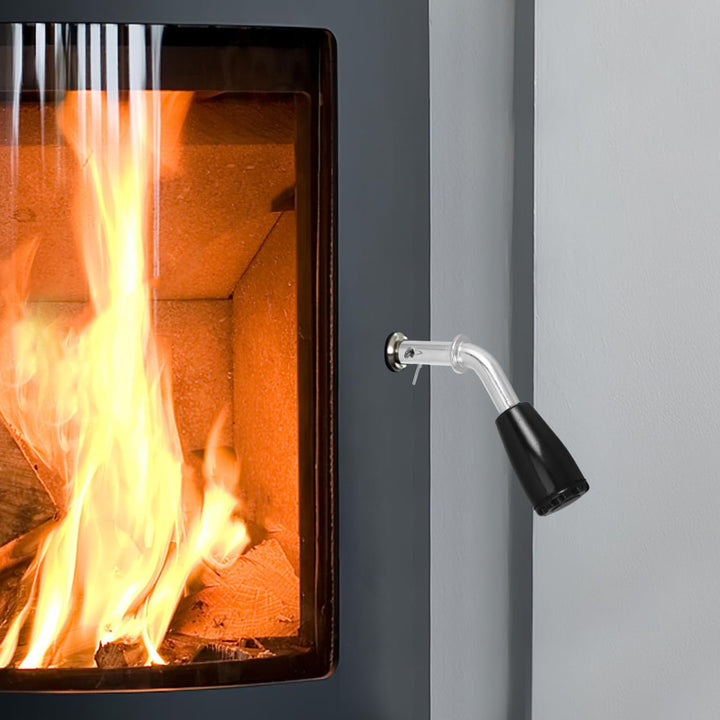 Alipis Hitzebeständiger Kamin Ofentürgriff aus Kompatibel mit Holz und Kohleöfen Leichter Ersatzgrif