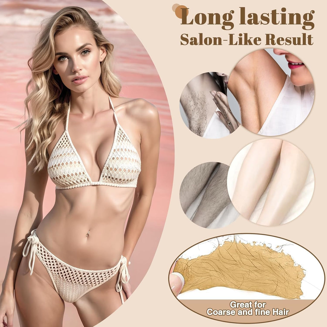 Waxing-Set Männer Frauen für die häusliche Haarentfernung: Wax-Maschine für Gesicht Körper Bikini-Be