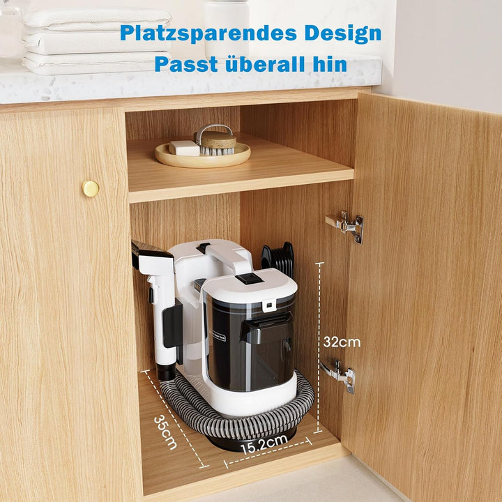 Tragbarer Polsterreiniger & Fleckenreiniger – 3-in-1 Spot Cleaner mit Sprüh-, Bürsten- und Saugfunkt