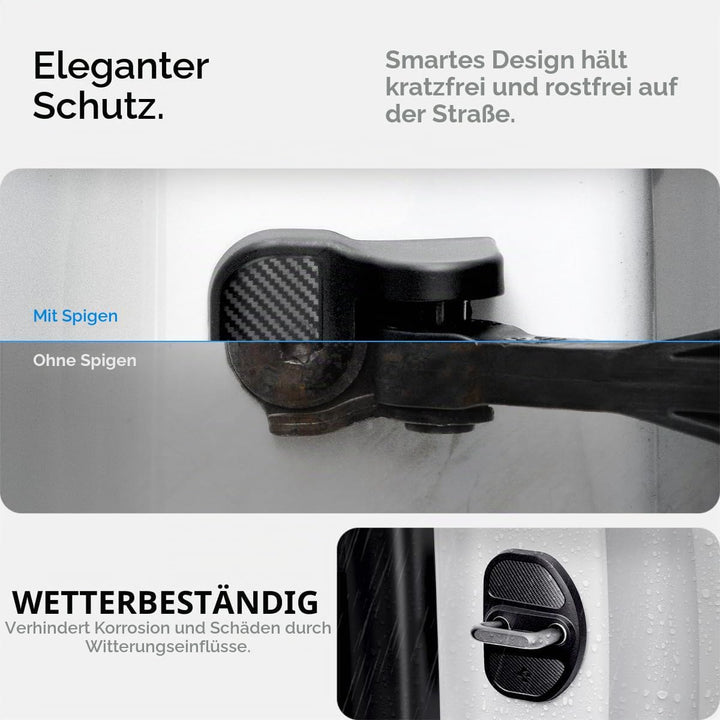Spigen Tesla Model Y Juniper 2026 und Model 3 (~2023) Türschlossabdeckung, 4 Stücke Door Lock Cover