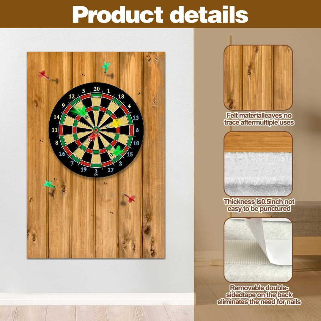 Holzmaserung Dartscheibe Wandschutz, Surround Dartscheibe Filz, Dartboard Wandschutz, Dart Surround