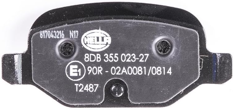 HELLA PAGID 8DB 355 023-271 Bremsbelagsatz - T2487 - Dicke/Stärke: 14.4mm - Bremssystem: Lucas - mit