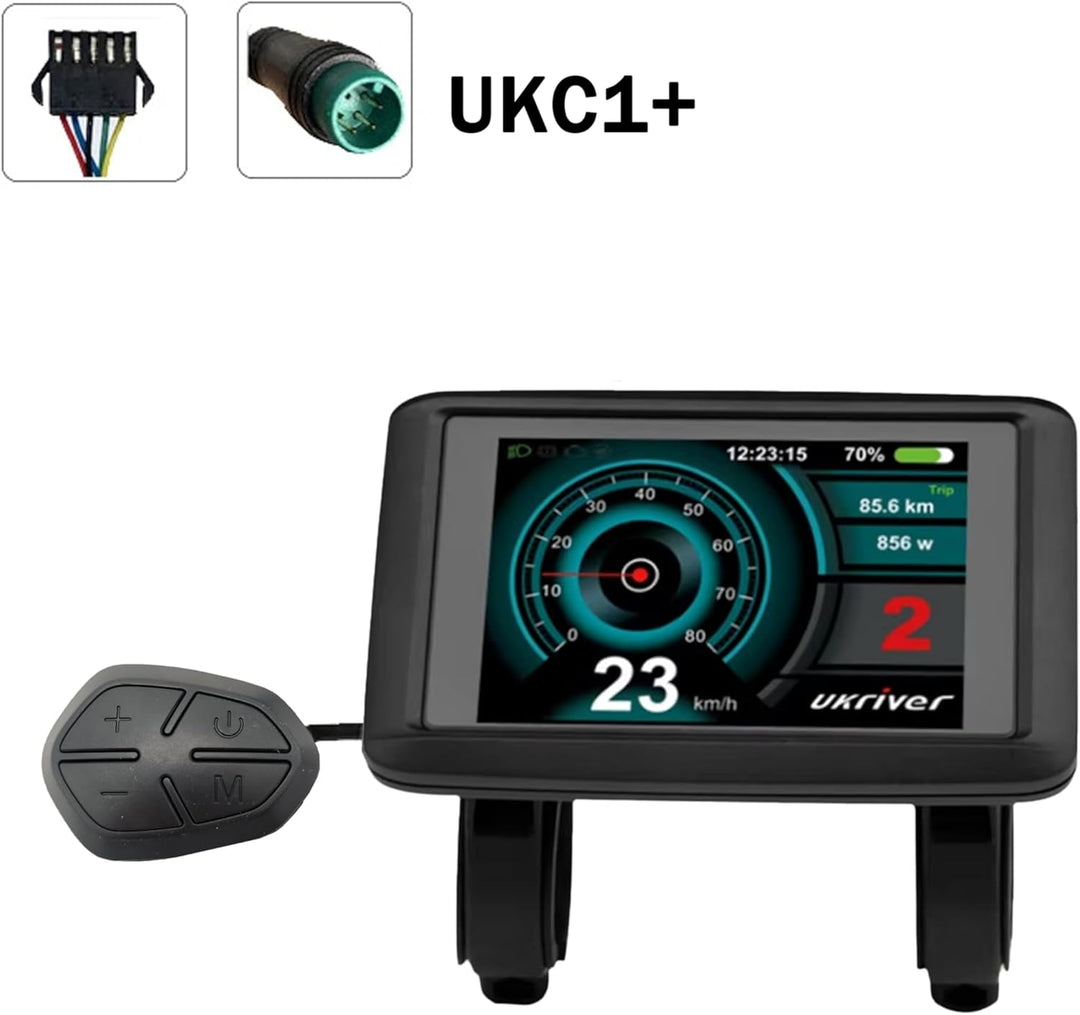 Elektrofahrrad UKC1 / UKC1+ LCD-Farbdisplay, kompatibel mit APT-Protokoll, mit SM/wasserdichtem Stec
