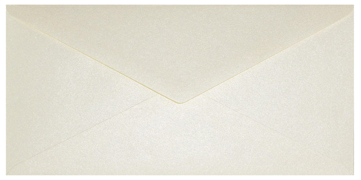 Netuno 100 Briefumschläge Perlmutt-Creme DIN lang 110x 220 mm 120g Aster Metallic Cream lange Perlmu