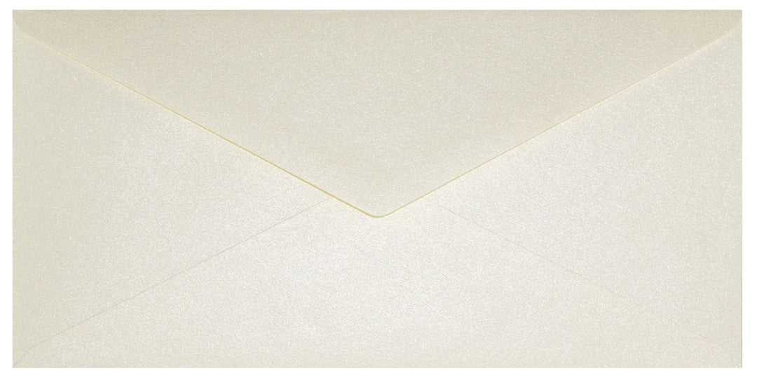 Netuno 100 Briefumschläge Perlmutt-Creme DIN lang 110x 220 mm 120g Aster Metallic Cream lange Perlmu