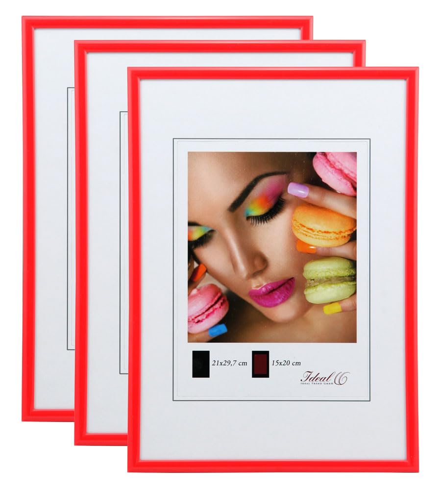 IDEAL TREND New Lifestyle Set Bilderrahmen Wanddeko Collage Poster Rahmen 2er 3er 5er Pack: Farbe: 3